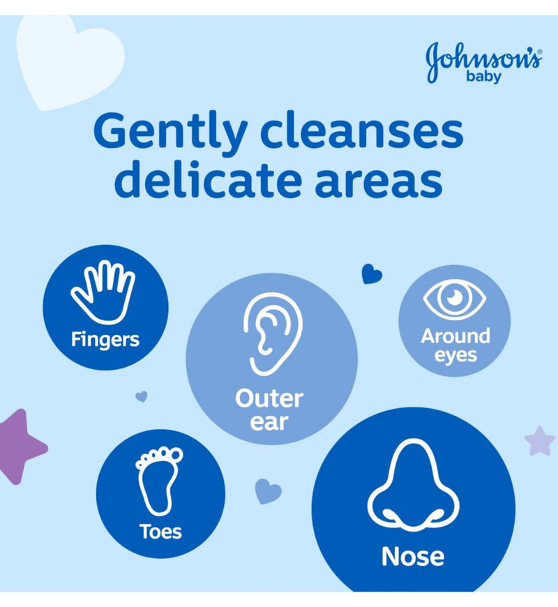 JOHNSON'S Coton-tiges Baby 200 unités - Produit britannique
