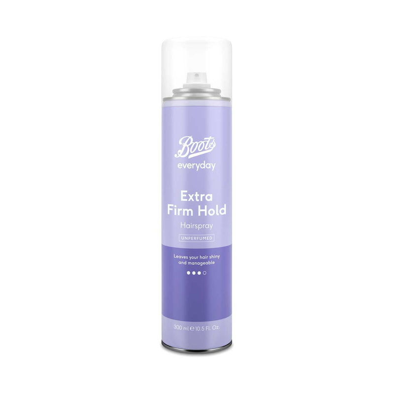 Boots Everyday unperfumed hairspray extra firm hold 300ml - British product
