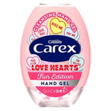 Carex Love Hearts Hand Gel 50ml bottle - British product