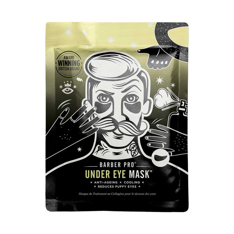 Barber Pro Under Eye Mask Activated Charcoal Volcanic Ash - British product