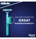 Gillette BlueII Plus Slalom Einwegrasierer 8er Pack – Britisches Produkt