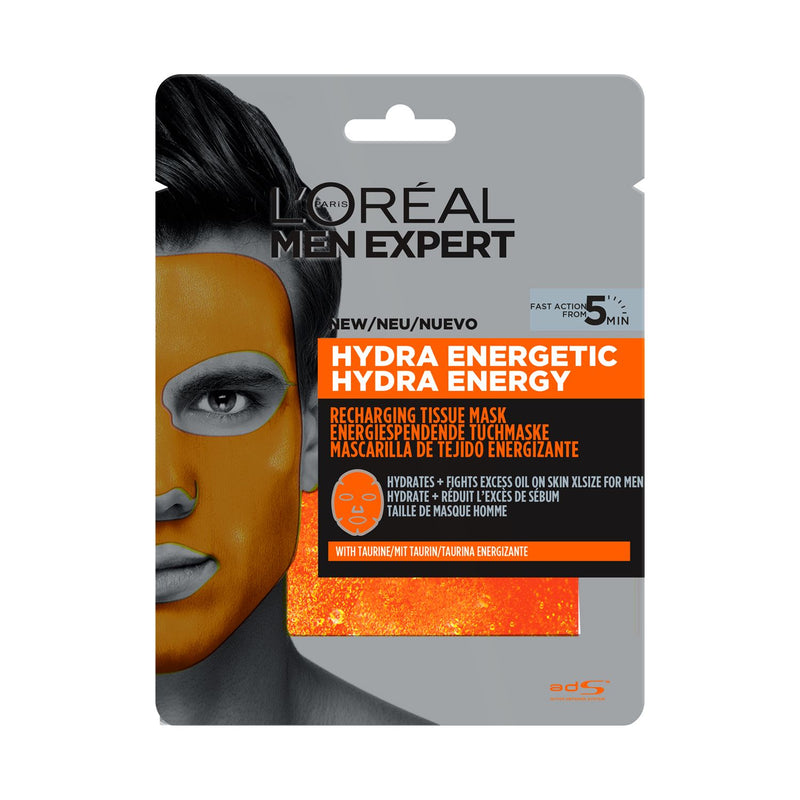L'Oreal Paris Men Expert Hydra Energetic Tissue Mask 30g, UK version