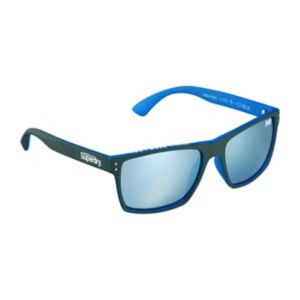Superdry Sonnenbrille Kobe Mattgrau und blaues Gestell