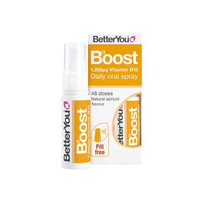 BetterYou Spray oral de vitamine B12 quotidien saveur abricot 25ml