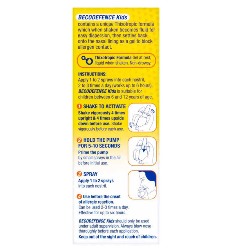 Becodefence Kids Allergy Defence nesespray 280 spray - britisk produkt