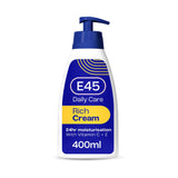 E45 Rich 24h Moisturiser Cream 400ml, imported from the UK