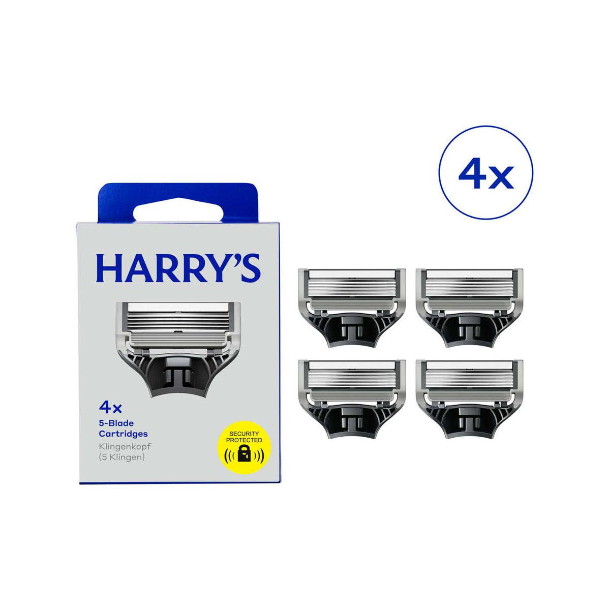 Lames de rasoir pour hommes Harry's, lot de 4 - Produit britannique