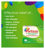 Piriteze Cetirizine antihistaminique comprimés 14 pack, importé du Royaume-Uni
