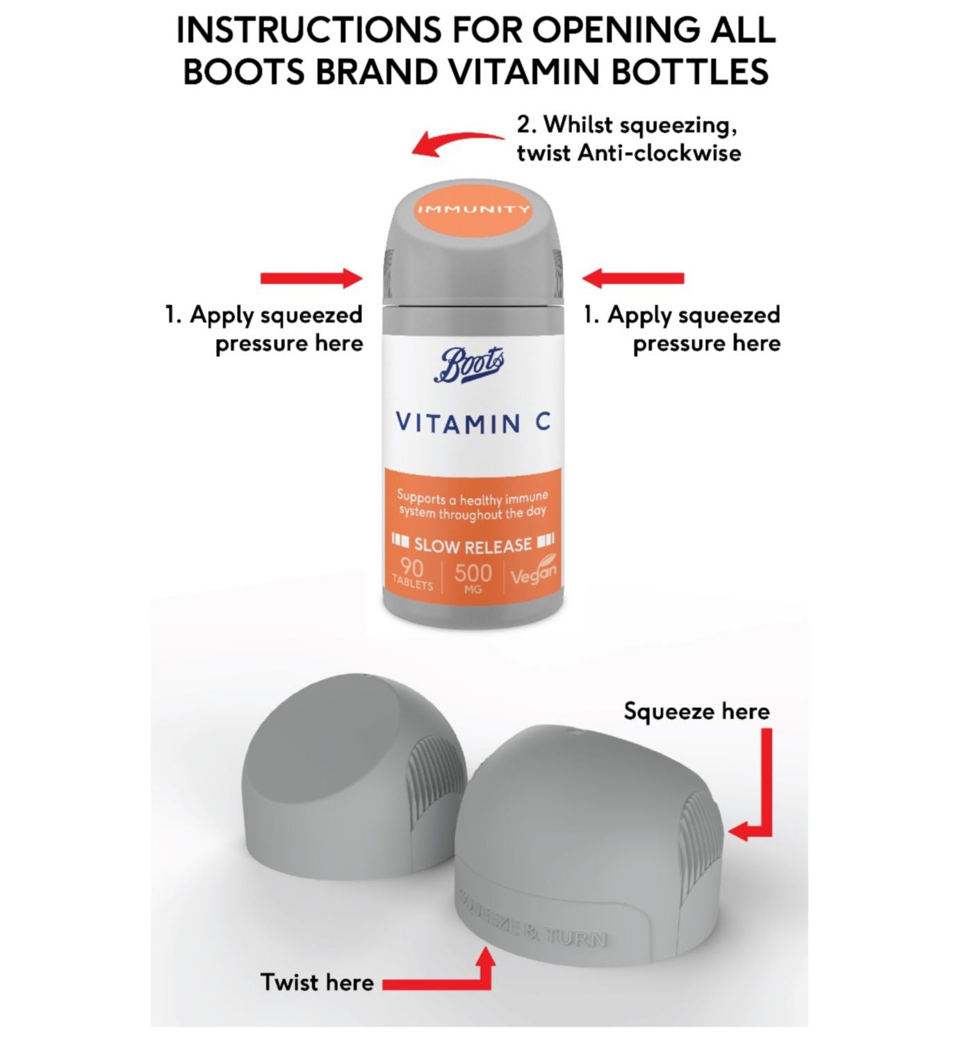 Boots Vitamine D3 Végétalienne 25mcg 90 comprimés, importé du Royaume-Uni