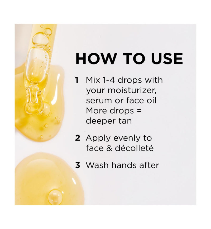 Gouttes autobronzantes pour le visage Tan-Luxe, blond moyen, 30 ml, importées du Royaume-Uni
