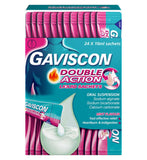 Gaviscon sachets menthe soulagement brûlures d'estomac 24x10ml, version UK