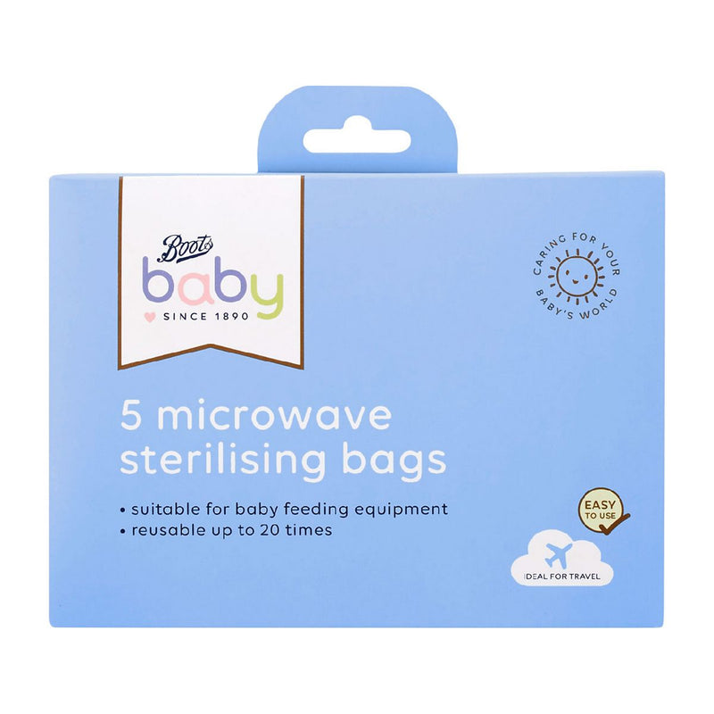 Boots Baby engangs steriliseringsposer for mikrobølgeovn - britisk produkt