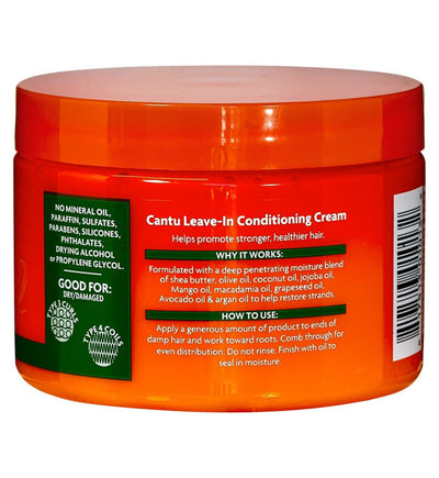 Cantu Shea Butter Leave-In Conditioning Cream للشعر الطبيعي 340 جرام
