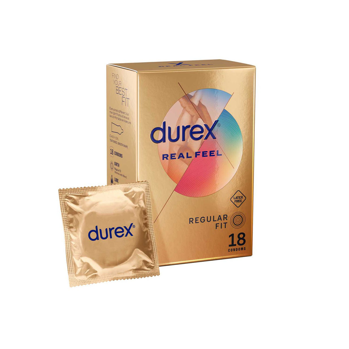 Durex Real Feel Condoms 18 Pack (British brand)