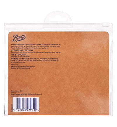 Boots Reise-Quetschflaschen, Set mit 3 Stück