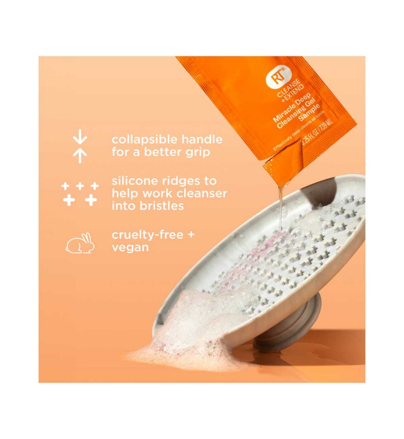 Real Techniques Brush Cleansing Palette, imported from the UK