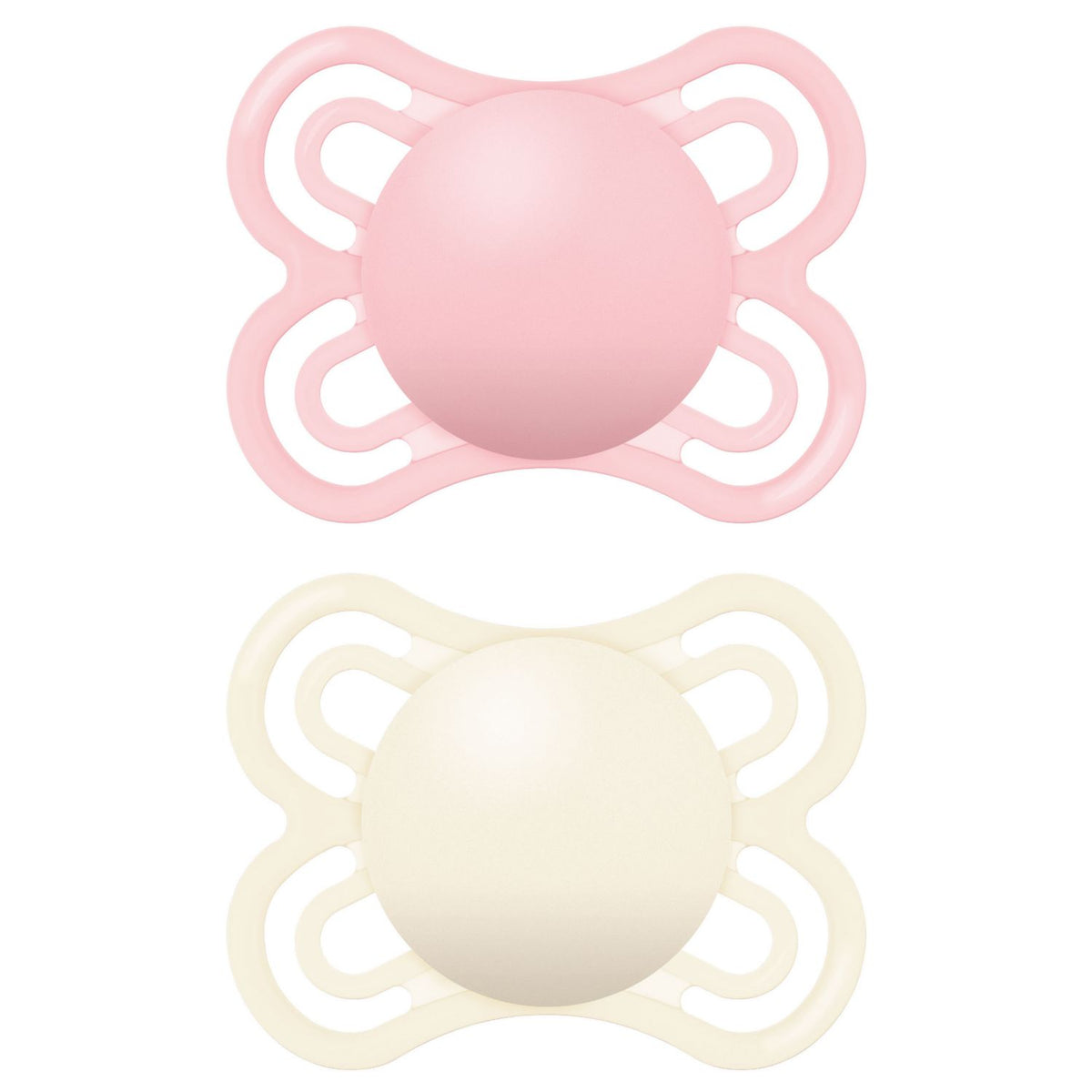 MAM Perfect Soother Double Pack Pink 0-6 Months (British brand)