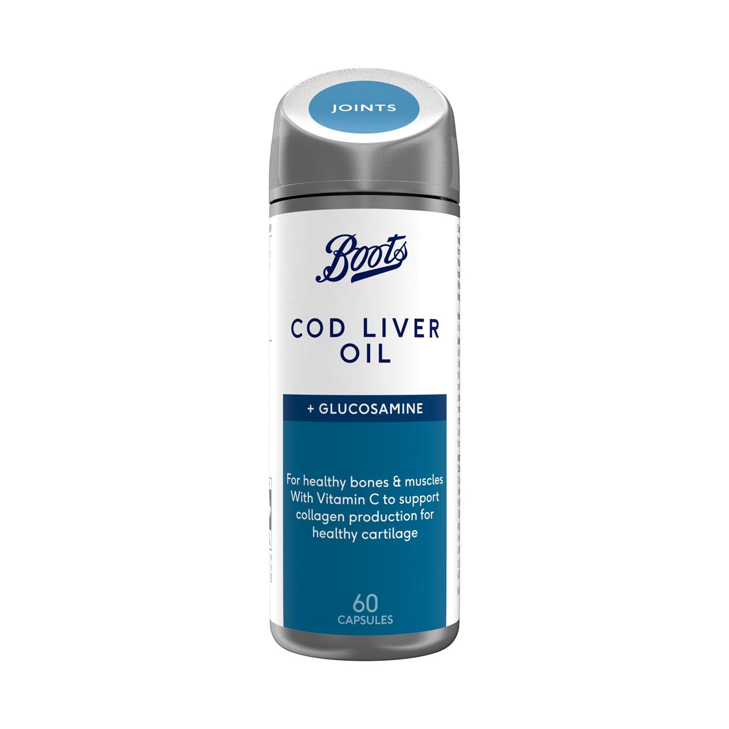 Boots Cod Liver Oil & Glucosamine Capsules 60 - British product