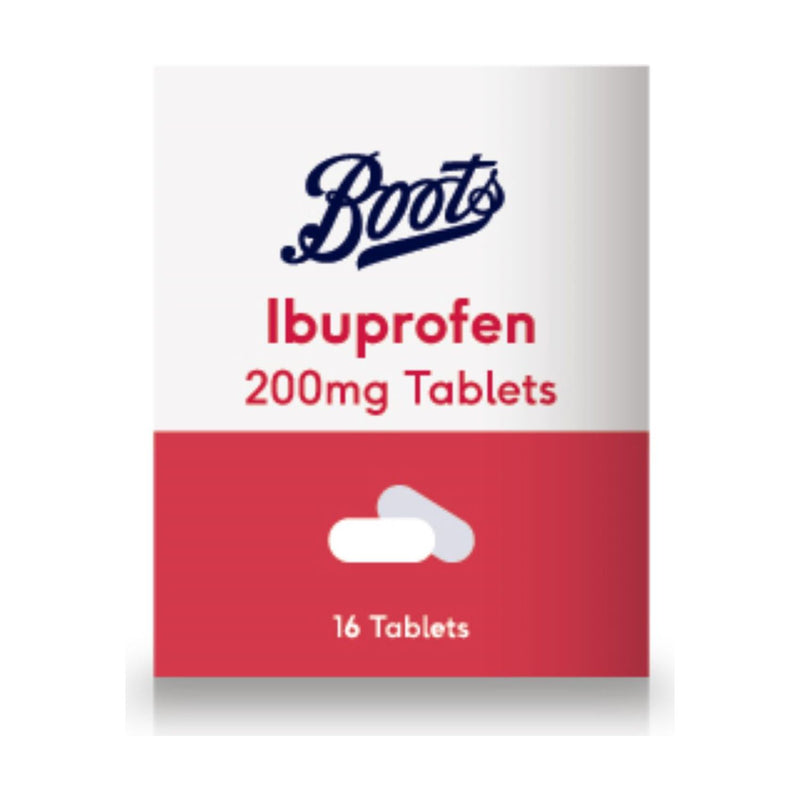 Boots Ibuprofen 200mg tablets 16 pack - British product