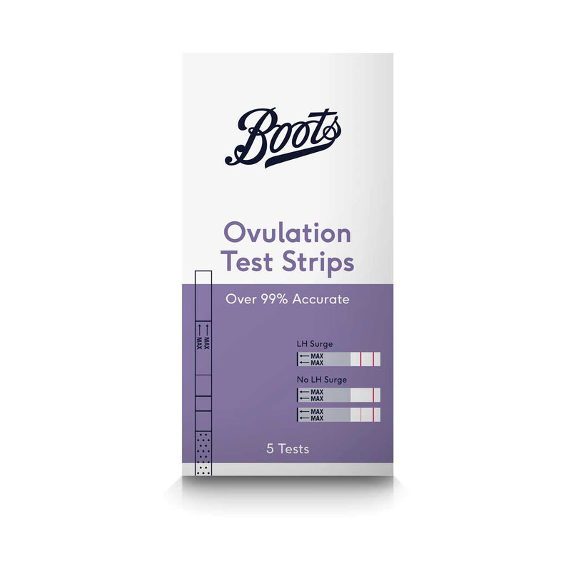 شرائط اختبار الإباضة Boots 5 اختبارات - منتج بريطاني