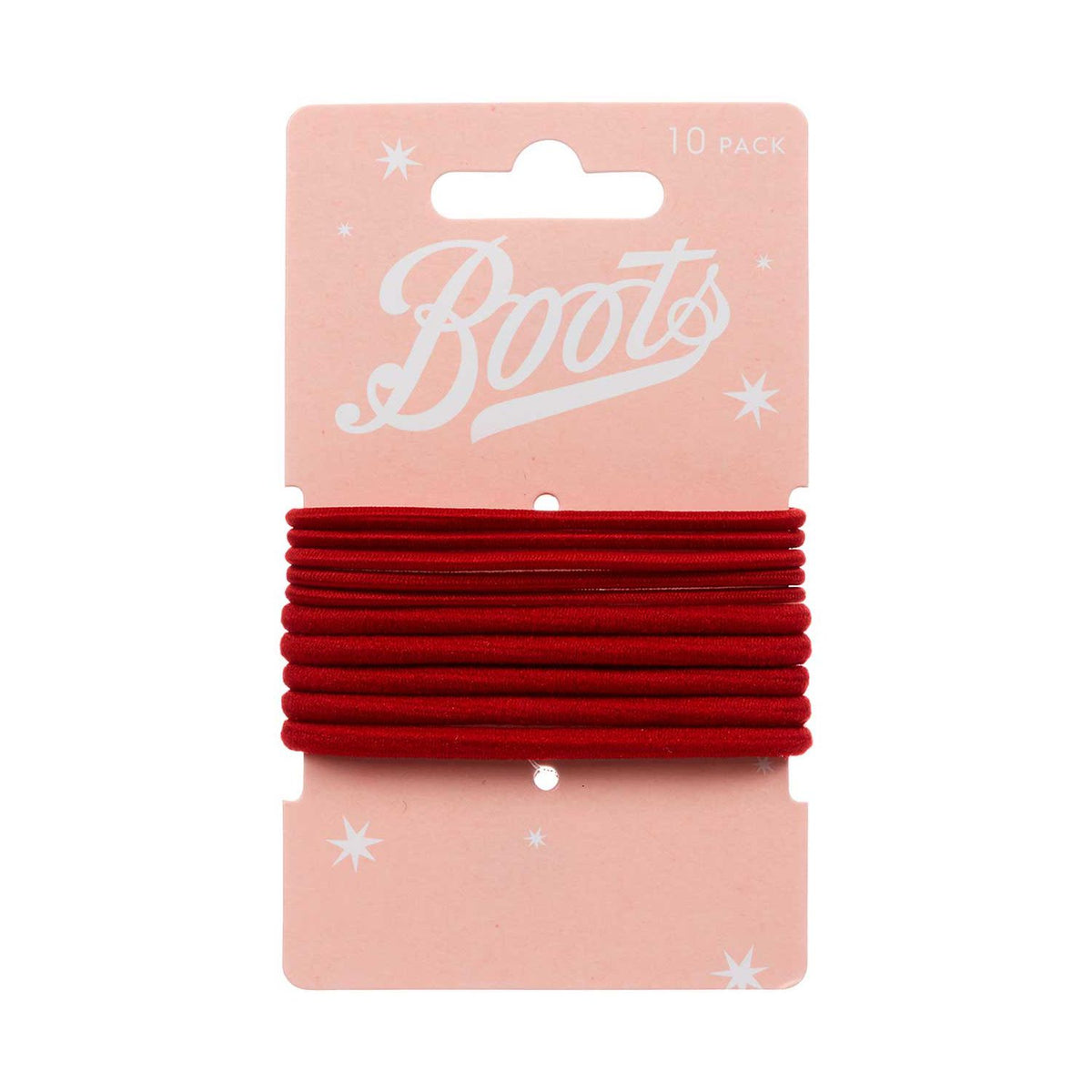 Boots Kids Ponybands Red Pack of 10 - British product