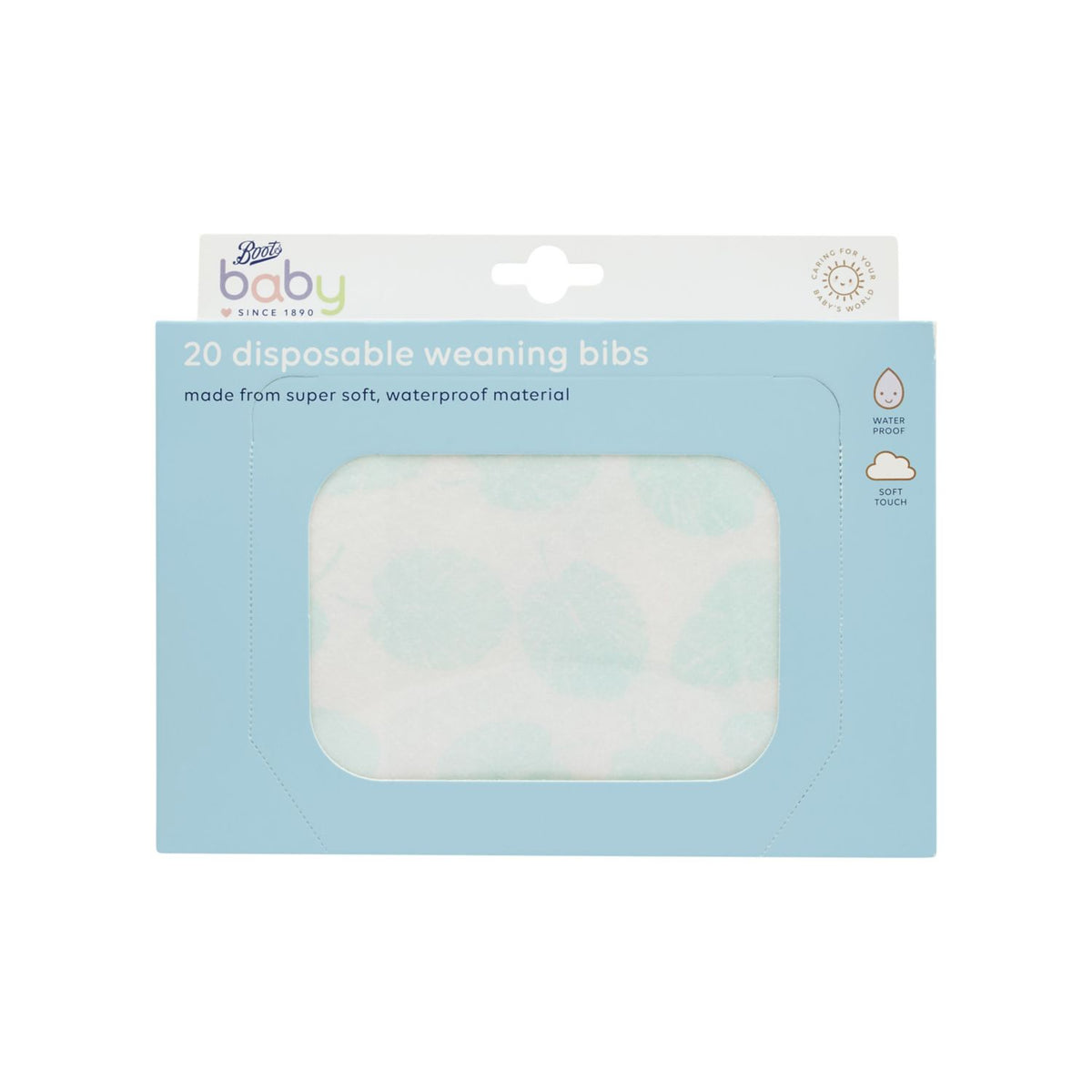 Boots Baby Disposable Weaning Bibs 20 Pack - British product
