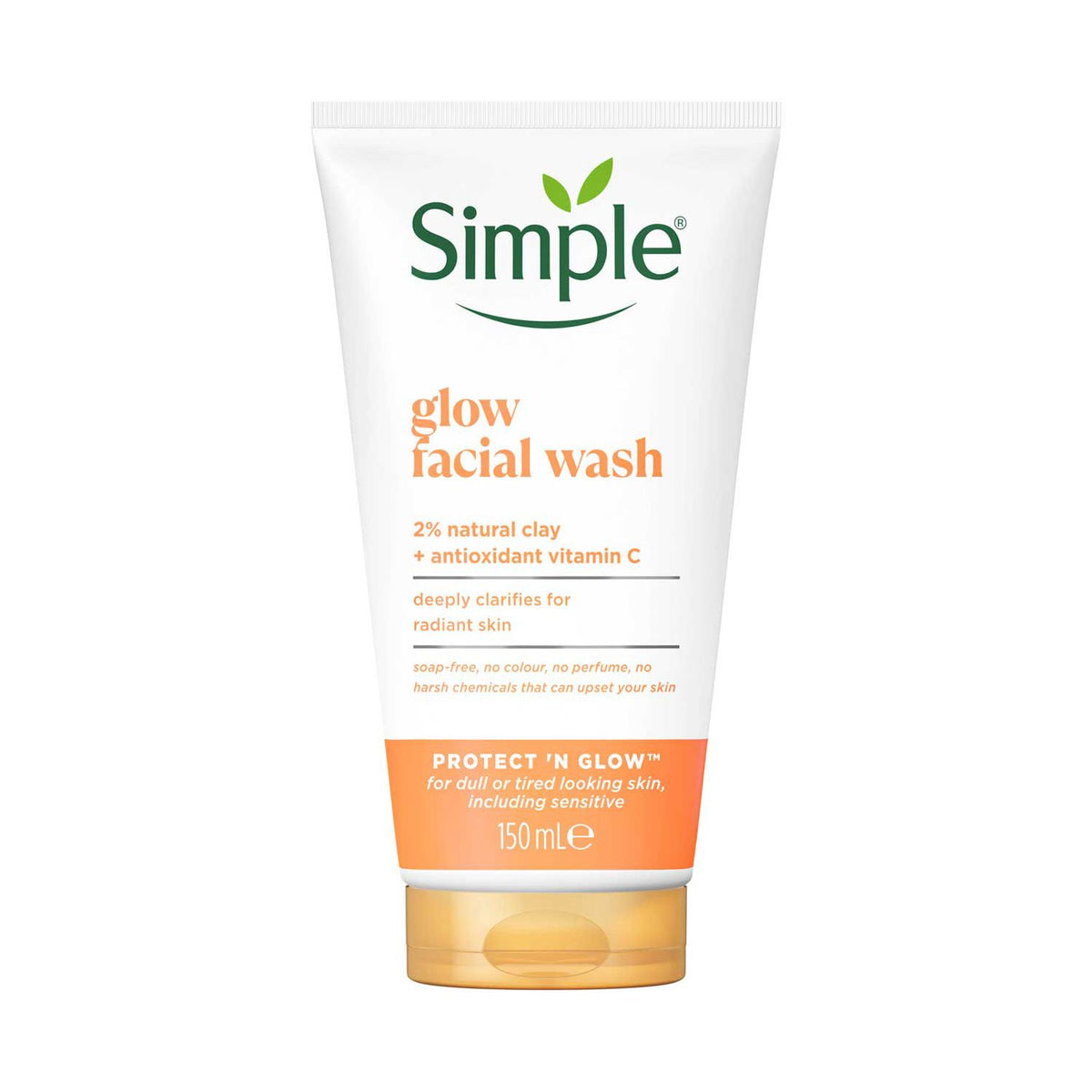 Simple Clay Polish Cleanser Protect 'N' Glow 150ml, UK version