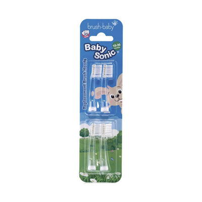 Boots Brush-Baby Baby Sonic Toothbrush Replacement Heads 18-36 Months 4 Pack- Buy online at McGrocer