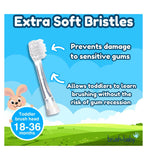 Têtes de rechange soniques Brush-Baby, lot de 4, 18-36 mois, version UK