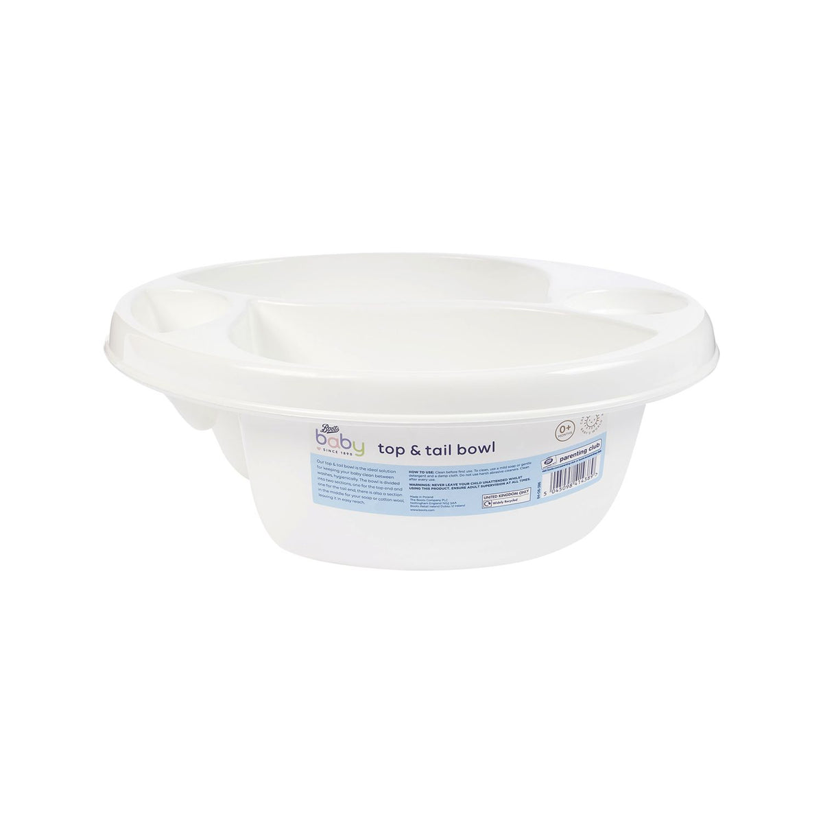 Boots Pearl baby top and tail bowl, imported from the UK