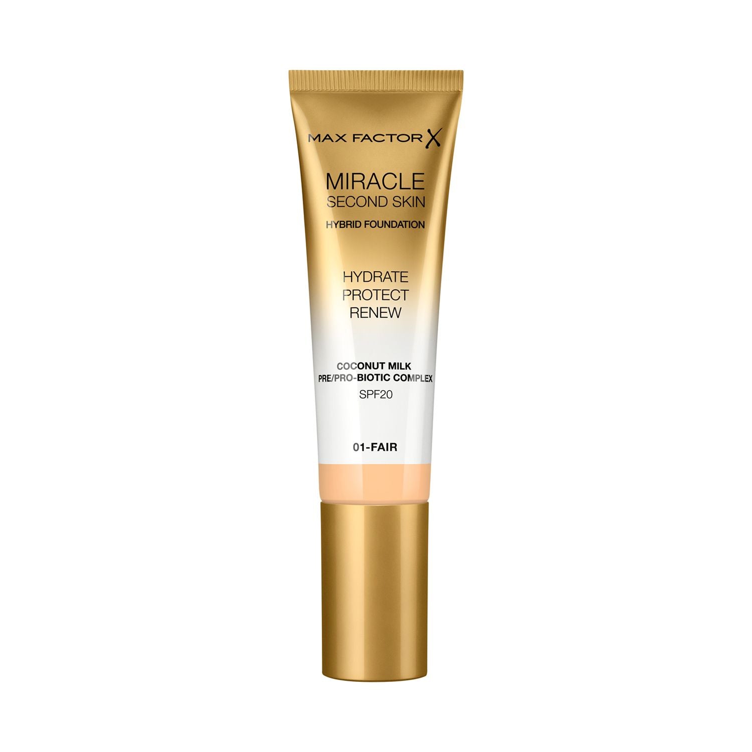 Max Factor Miracle Touch Hydrating Foundation SPF 20, imported from the UK