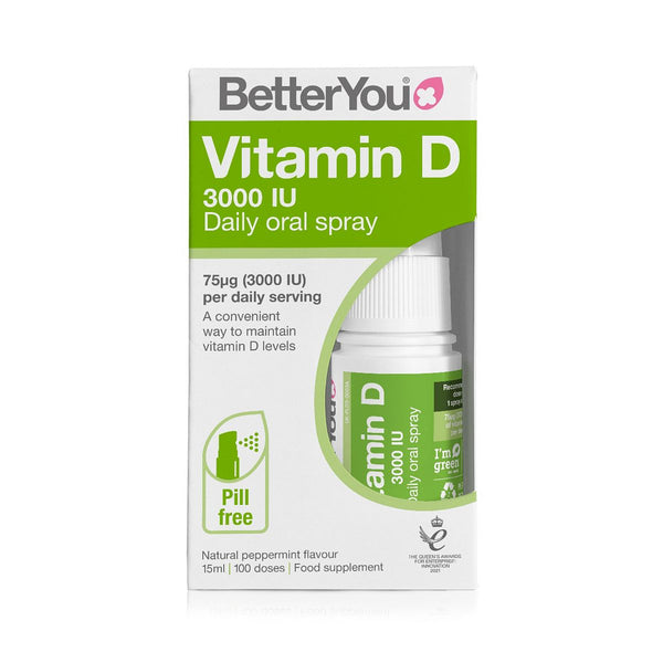 BetterYou D3000 Vitamin D Daily Oral Spray 15ml