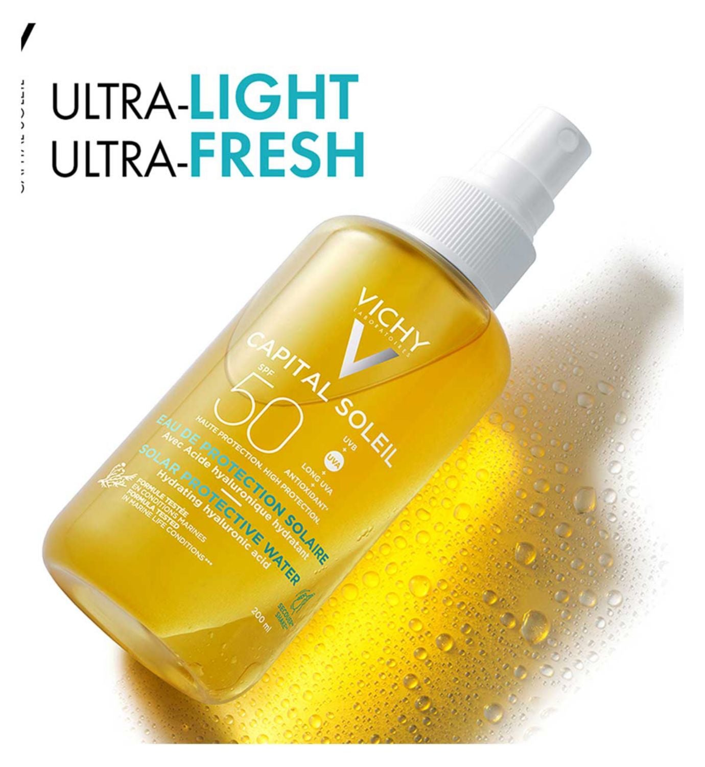 Vichy Capital Soleil SPF50 sun spray 200ml (British brand)