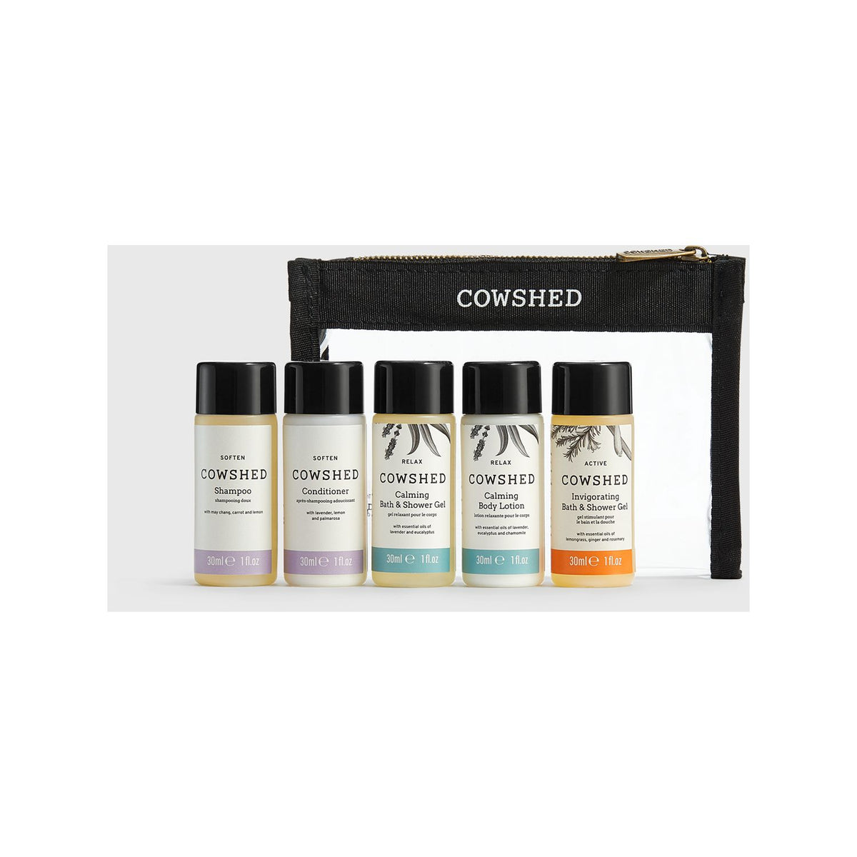Cowshed Travel Collection Set bath and body items 30ml - British product