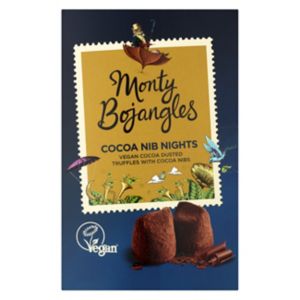 Monty Bojangles kakao nib netter skattekiste veganske trøfler 180g