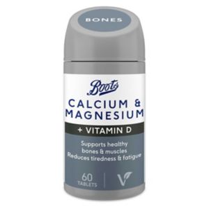 Boots Calcium + Magnesium Tablets 60 Tablets Bone Support Supplement
