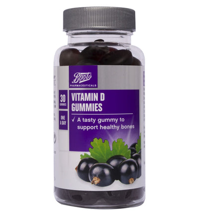 Boots Boots Gummies Vitamine D Saveur Cassis Complément Alimentaire 30 Gummies - Achetez en ligne sur McGrocer
