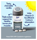 Comprimidos masticables de calcio Boots sabor vainilla, 60 comprimidos - Producto británico
