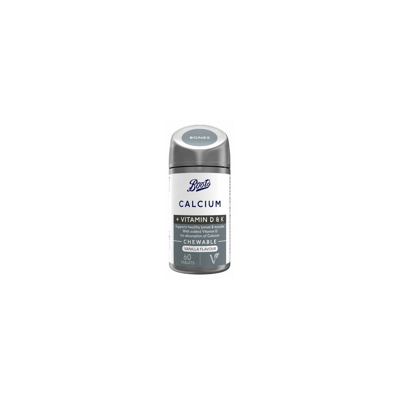 Boots Calcium chewable tablets vanilla 60 - British product
