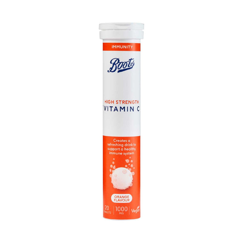 Boots high strength vitamin C 1000mg effervescent tablets 20, UK version