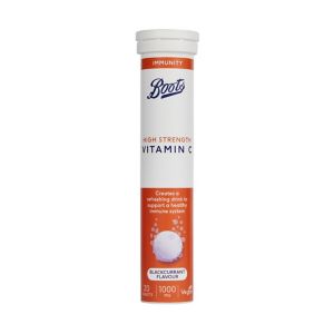 Boots Boots Hochdosiertes Brause-Vitamin C Schwarze Johannisbeere 20 Tabletten - Jetzt online bei McGrocer kaufen