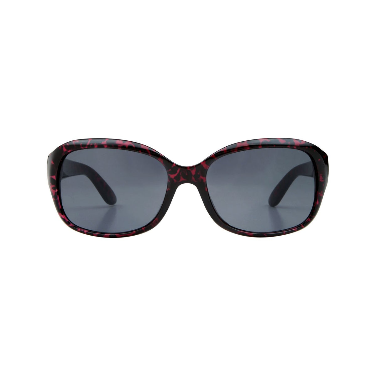 Boots polarised sunglasses crystal purple black animal print, UK version