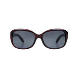 Boots polarised sunglasses crystal purple black animal print, UK version