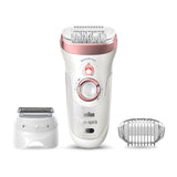 Braun Silk-épil 9, Epliator for Long Lasting Hair Removal - White/Bronze 9-720 GOODS Boots   