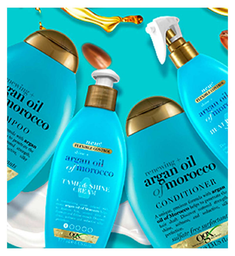 OGX Argan Oil Heat Protect Spray 177ml, imported from the UK