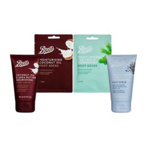 Boots Boots Fußpflege Bundle Creme Peeling Socken – jetzt online bei McGrocer kaufen