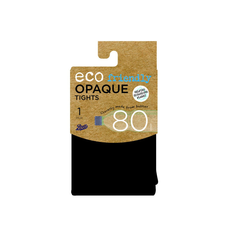 Boots eco tights 80 denier black X-Large - British product