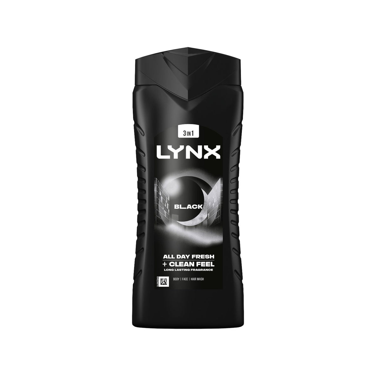 Lynx Black Shower Gel 500ml plastic bottle, UK version.