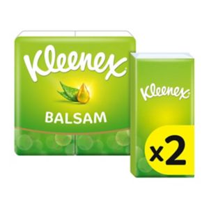 Kleenex Balsam Pocket Facial Tissues 2 Pack, UK version