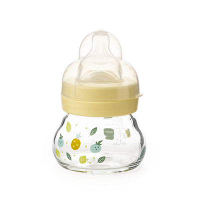 Boots MAM Feel Good Glass Bottle 90ml - Yellow- Buy online at McGrocer